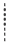 Подпись: 1 0 0 0 0 1 1 1